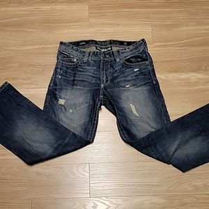 Vintage Affliction Mens Cooper Relaxed Boot Jeans- 33 short